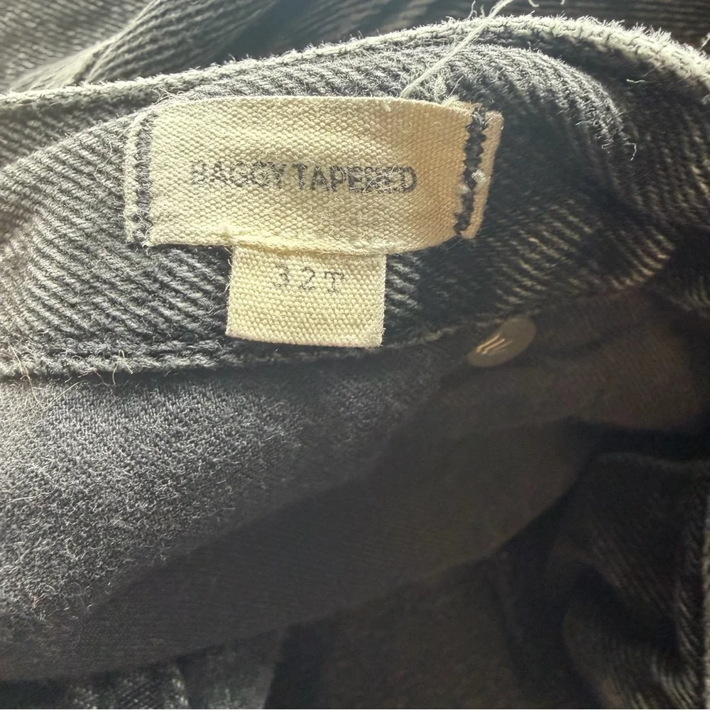 Madewell Baggy Tapered Jeans 32T Mackinnon Wash Charcoal Gray Tall